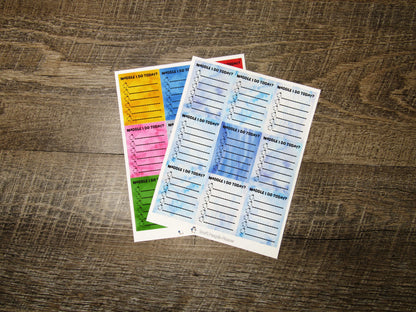 LIMITED EDITION Waddle I do Today Checklist Boxes