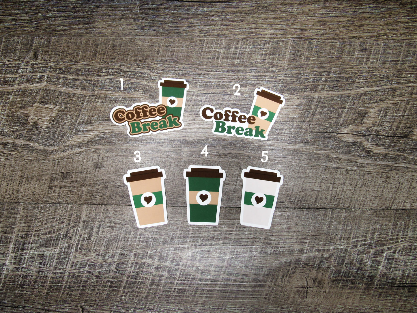 LIMITED EDITION Coffee Break Sticker Die Cuts
