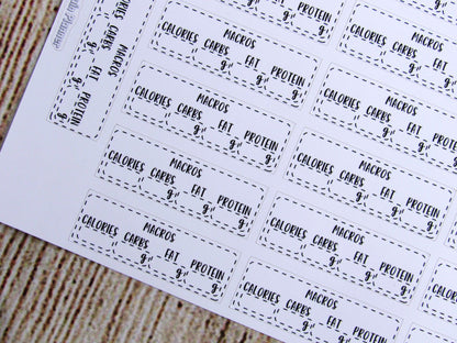 Macros Tracker Stickers