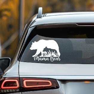 Mama Bear Vinyl Decal