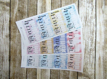 Body Measurement Sidebar Sticker