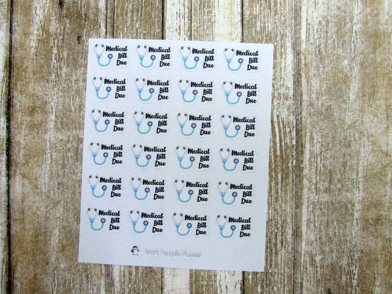 Household bills icon stickers