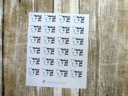 Household bills icon stickers