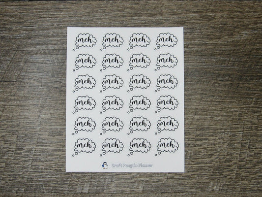 Meh Sticker