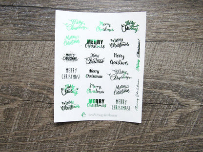 FOILED Merry Christmas Scripts