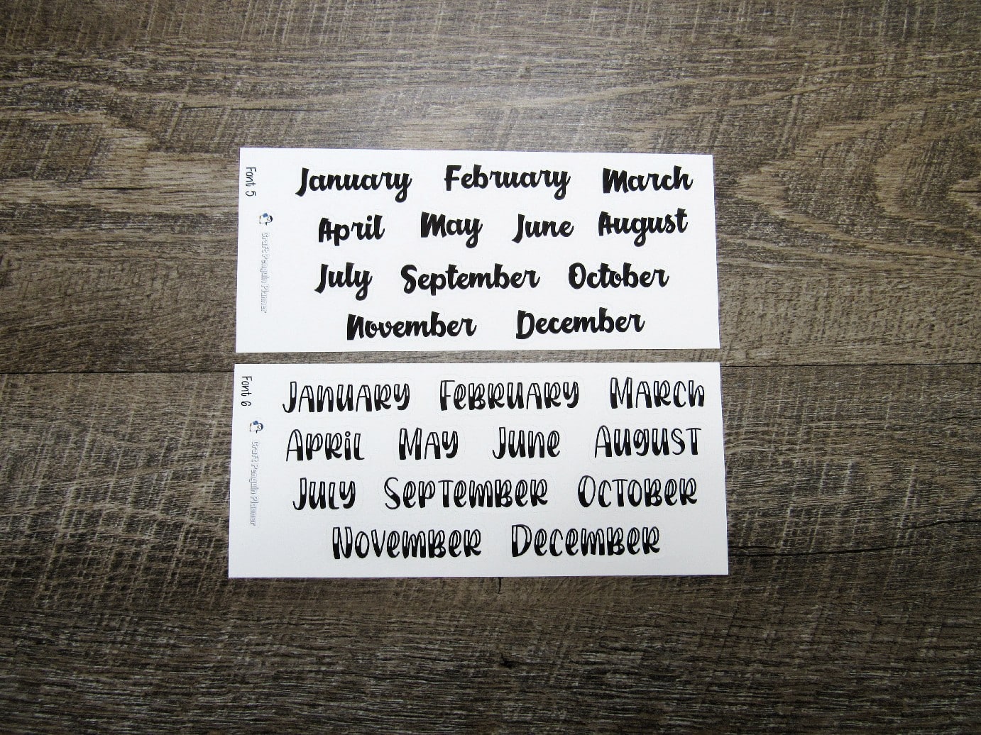 Months script