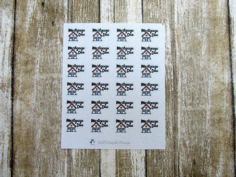 Household bills icon stickers