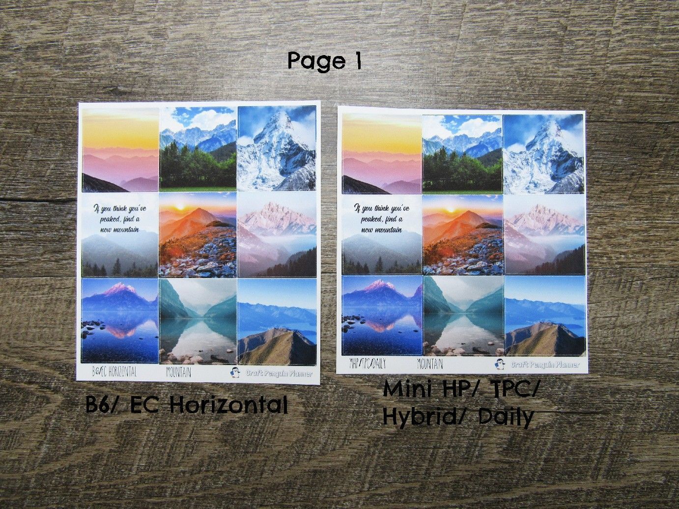 Mountain Weekly, CHOOSE YOUR KIT