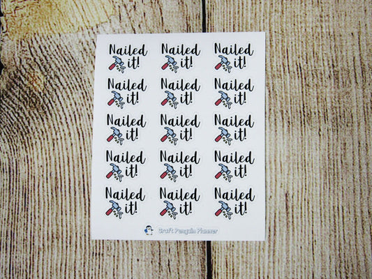 Nailed It Stickers