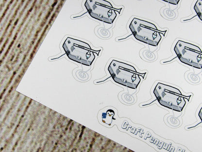 Nebulizer hand drawn sticker