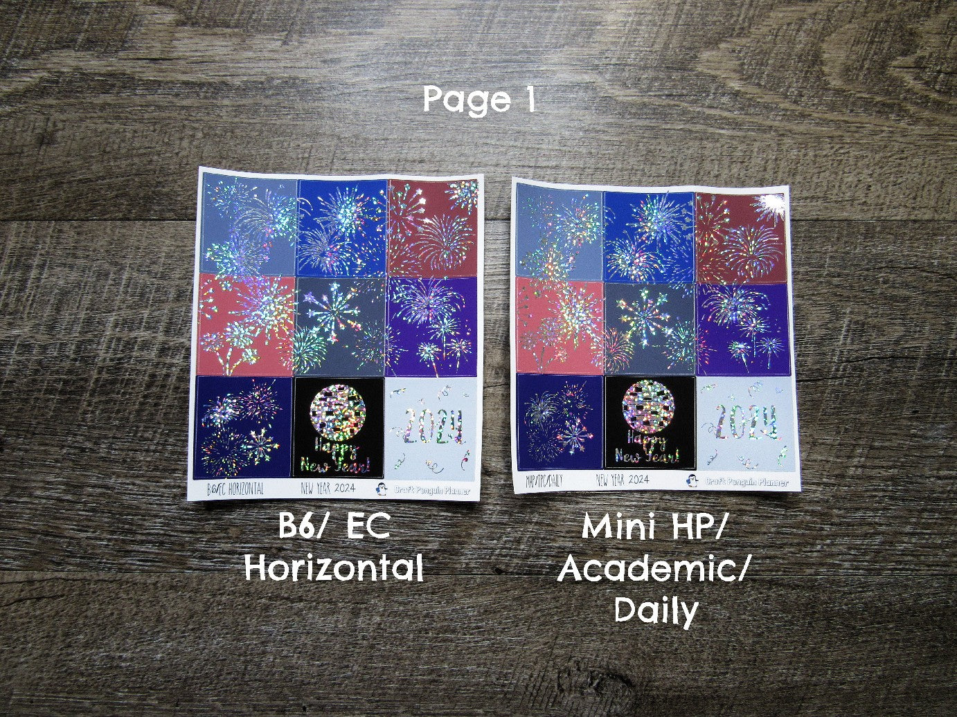 New Year 2026 FOILED Weekly, CHOOSE YOUR KIT