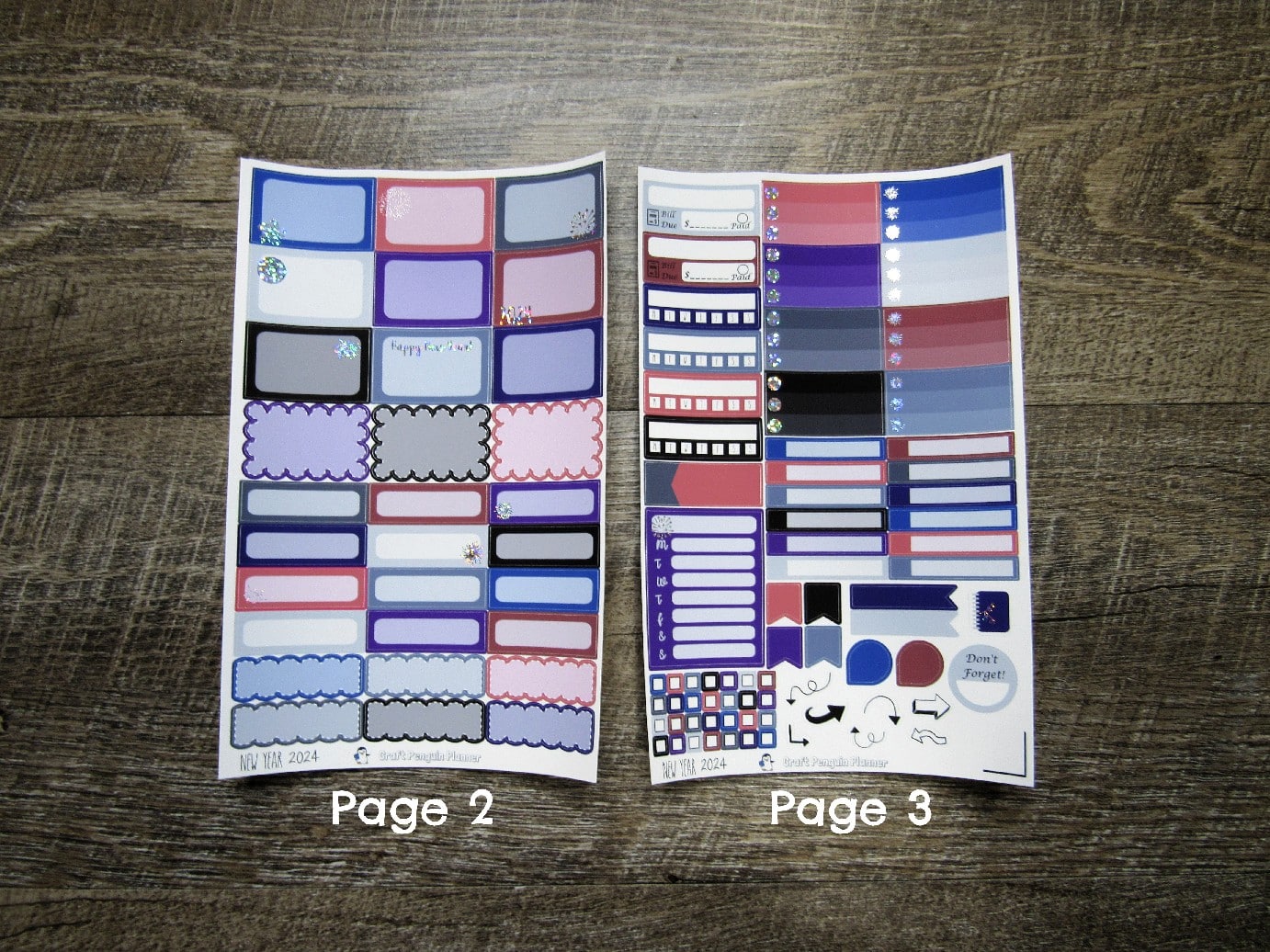 New Year 2026 FOILED Weekly, CHOOSE YOUR KIT