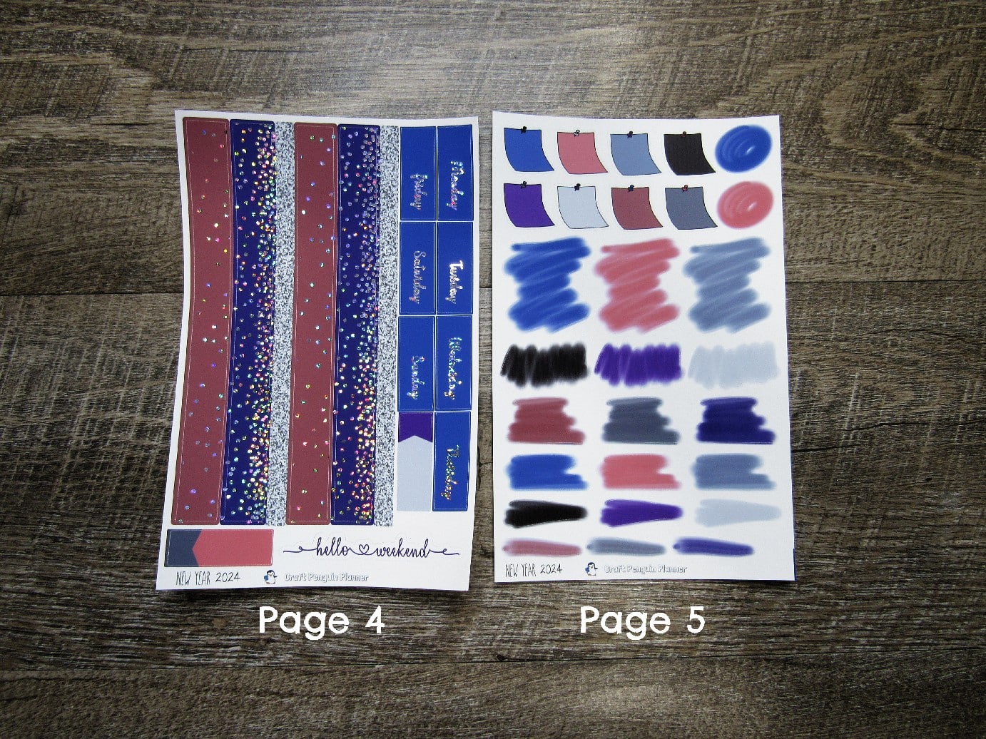 New Year 2026 FOILED Weekly, CHOOSE YOUR KIT