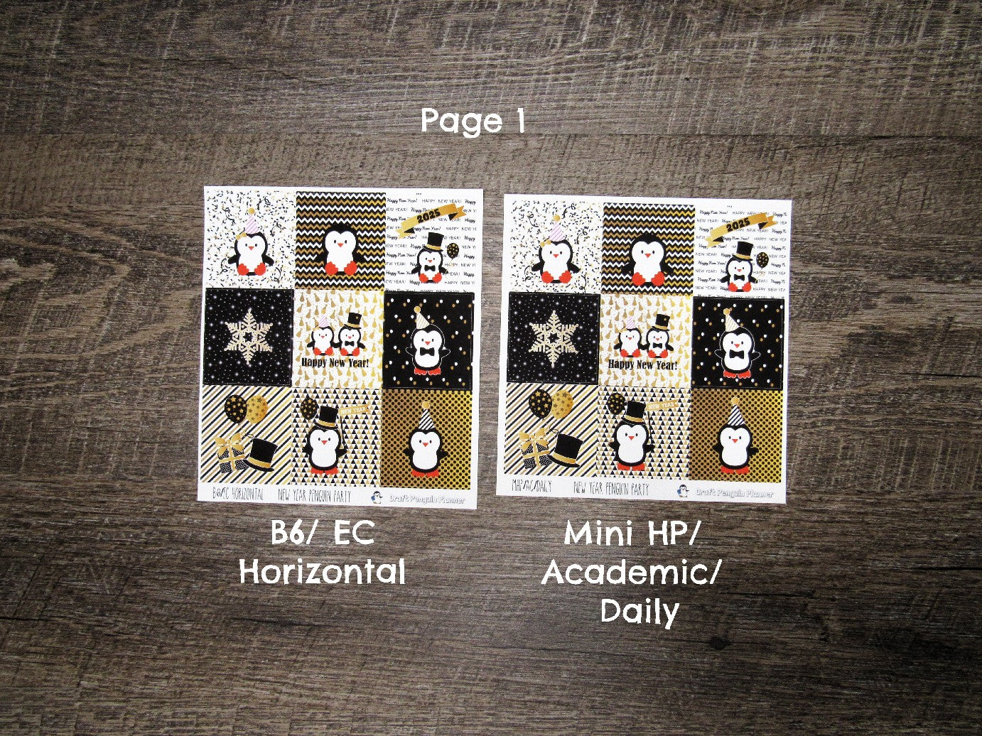 New Year Penguin Party Weekly, CHOOSE YOUR KIT- UPDATED for 2026