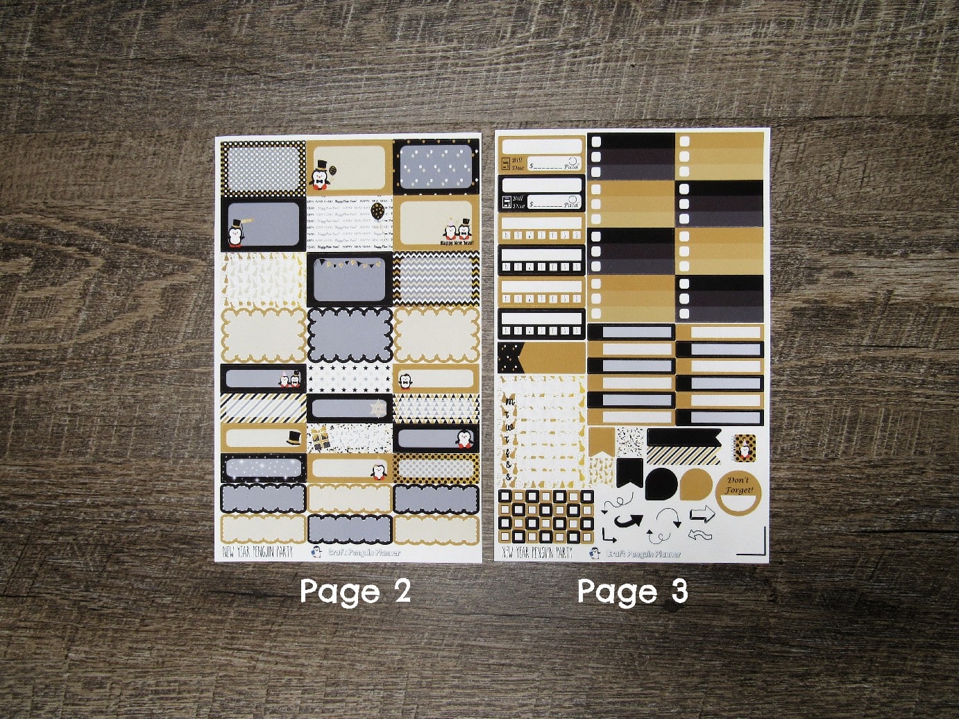 New Year Penguin Party Weekly, CHOOSE YOUR KIT- UPDATED for 2026