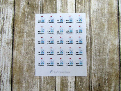 Car Care Planner Stickers