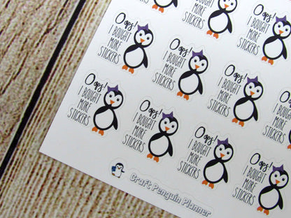 Snowflake- Oops, I bought more stickers