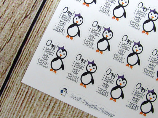Snowflake- Oops, I bought more stickers