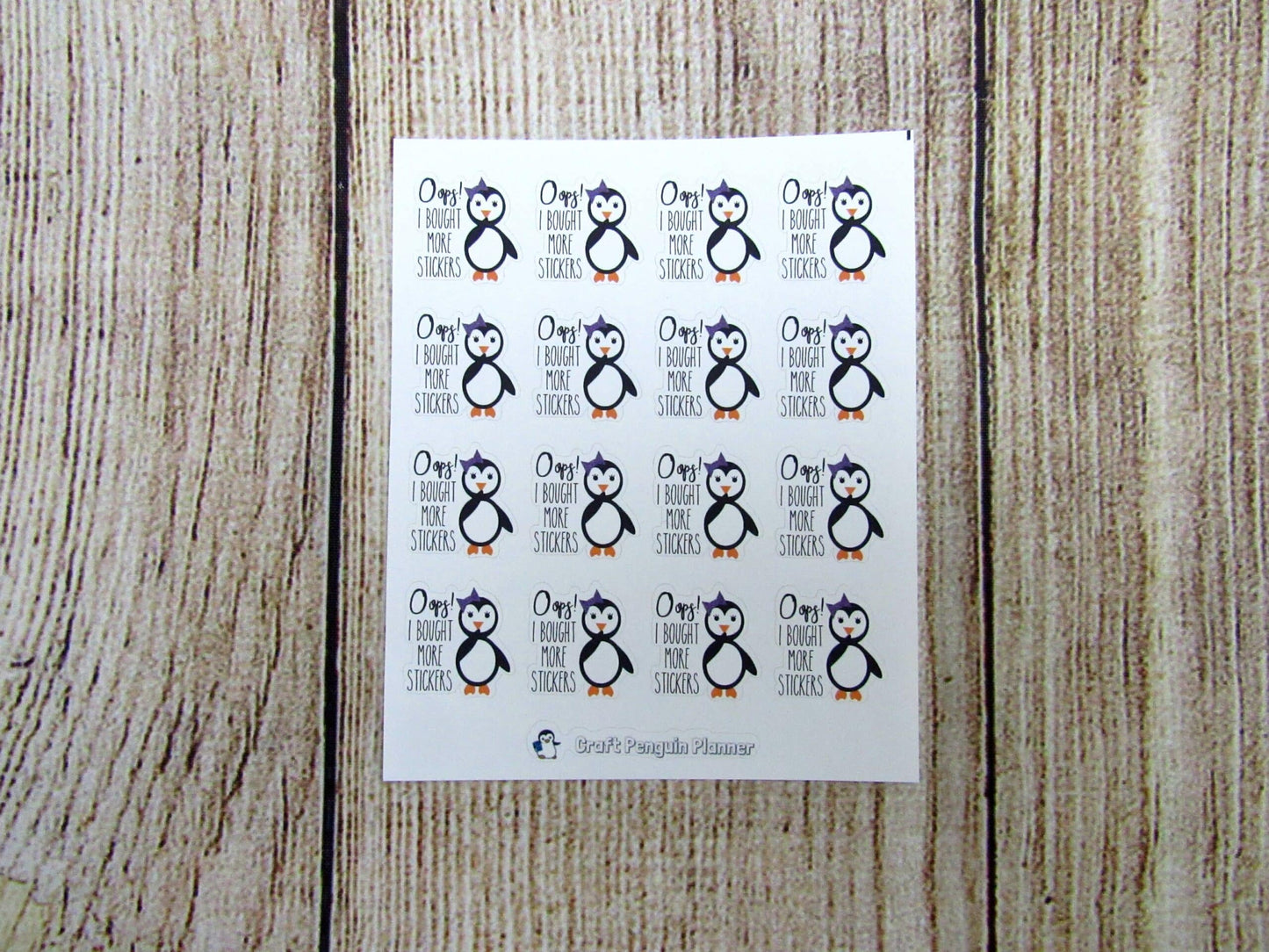 Snowflake- Oops, I bought more stickers