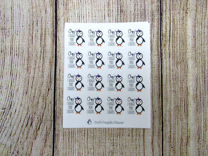 Snowflake- Oops, I bought more stickers