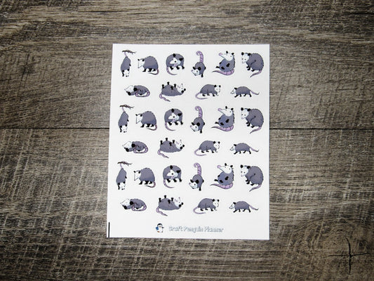 Opossum Deco Stickers