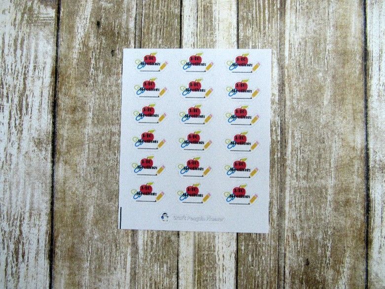 PTO Meeting/ PTA Meeting stickers – Craft Penguin Planner