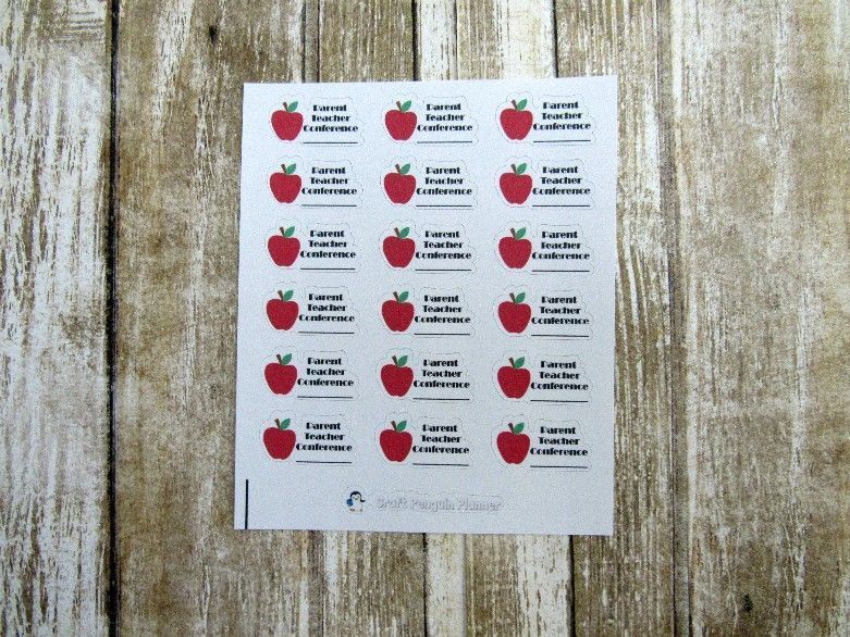 Parent Teacher conference stickers