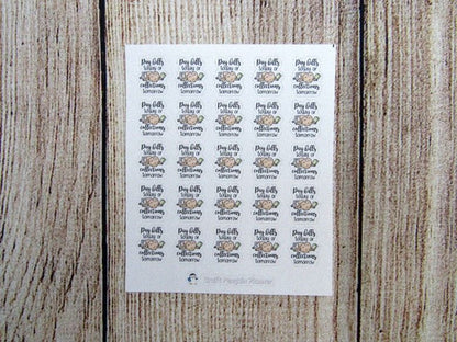 Pay Bills today... tomorrow sticker