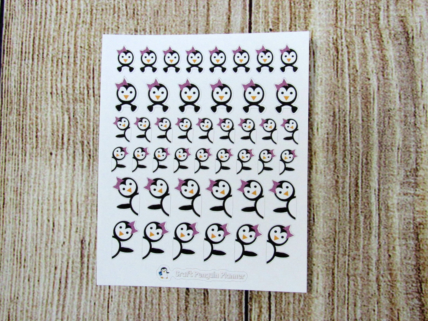 Peeking Waddles & Snowflake