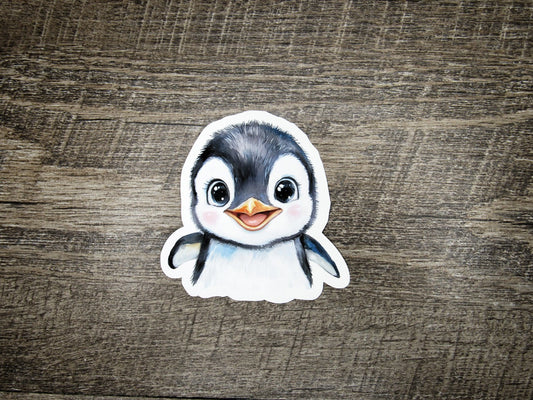 Cute Penguin Face Die Cut