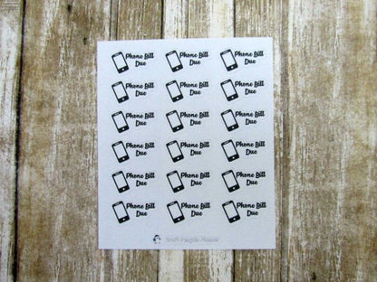 Household bills icon stickers