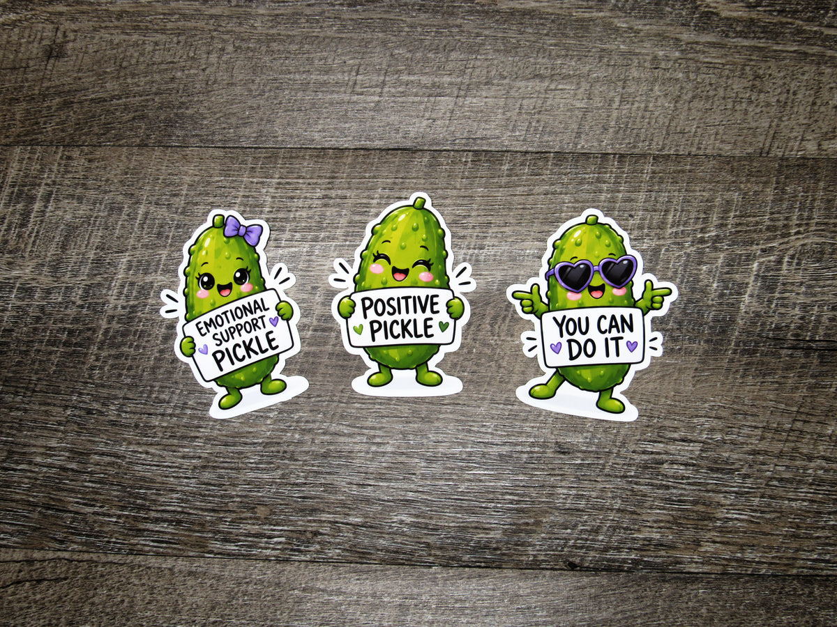 LIMITED EDITION Positive Pickle Sticker Die Cuts