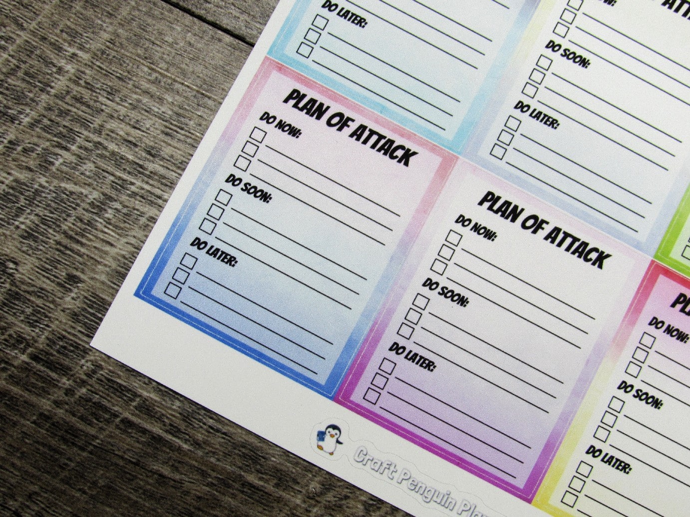 Plan of Attack Full Box sticker