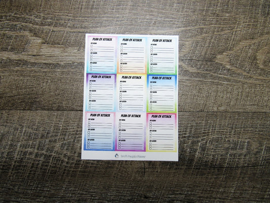 Plan of Attack Full Box sticker