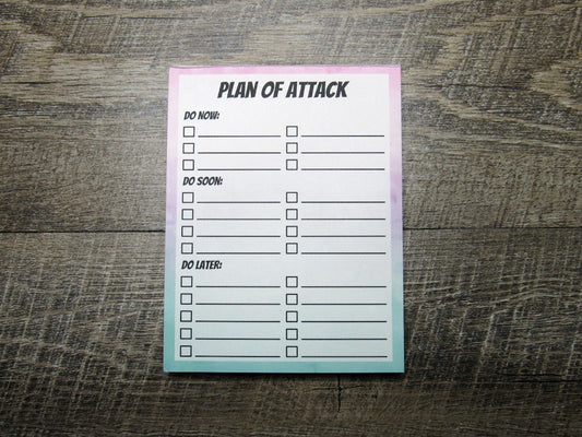 Plan of Attack Notepad