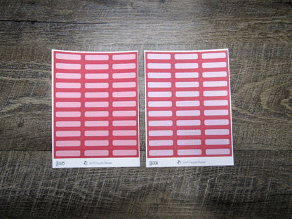 Quarter Boxes- Individual Color Sheets- QB001-QB050