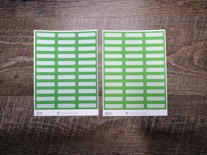 Quarter Boxes- Individual Color Sheets- QB001-QB050