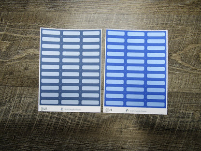 Quarter Boxes- Individual Color Sheets- QB001-QB050