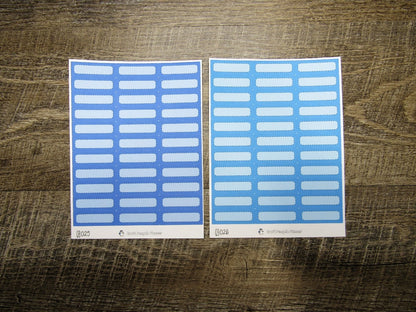 Quarter Boxes- Individual Color Sheets- QB001-QB050