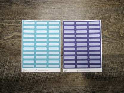 Quarter Boxes- Individual Color Sheets- QB001-QB050