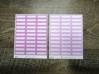 Quarter Boxes- Individual Color Sheets- QB001-QB050