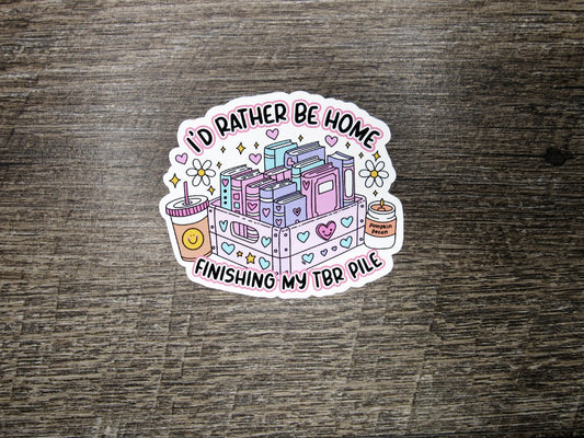 Rather Be Finishing my TBR Die Cut