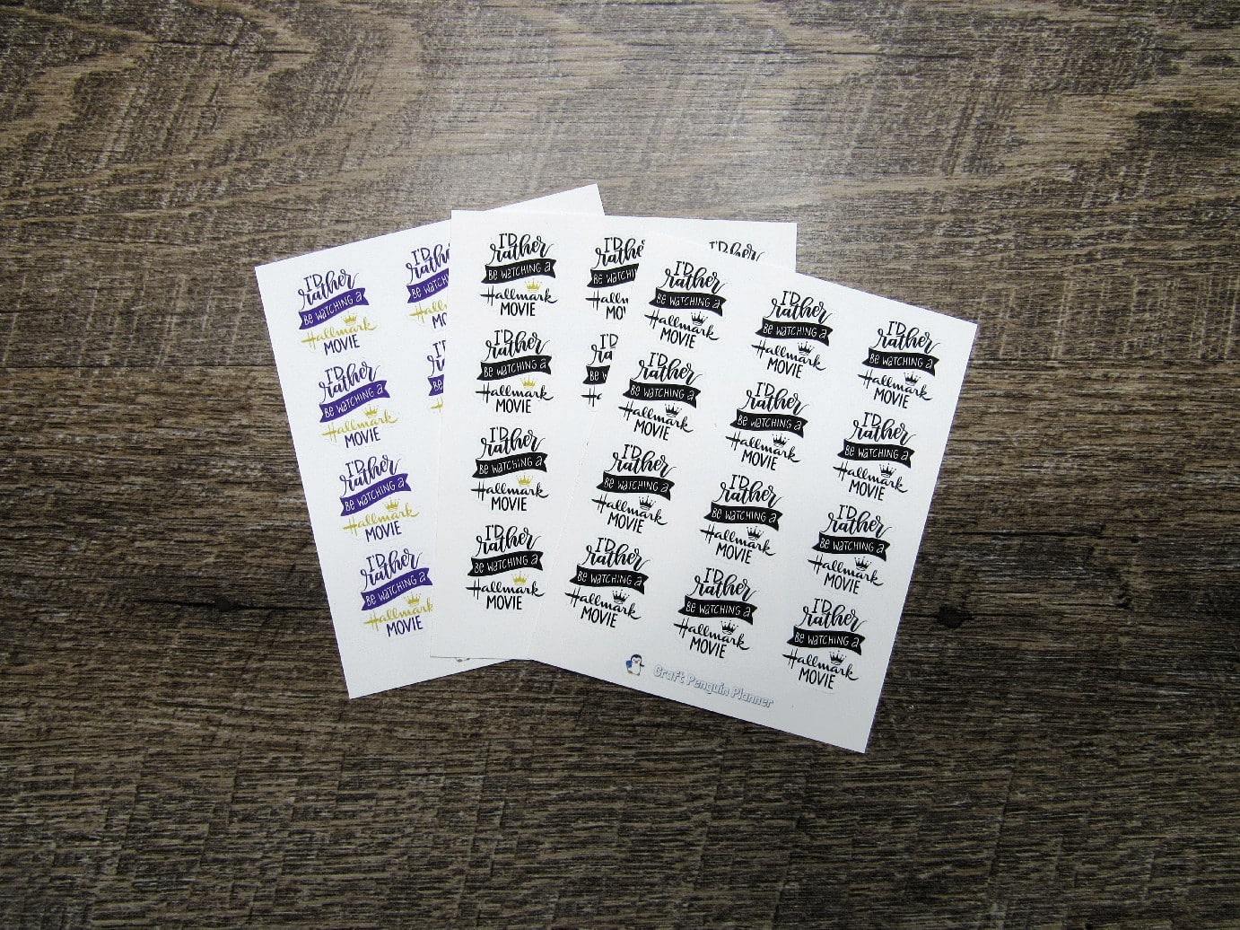 Rather Be Watching Hallmark Stickers