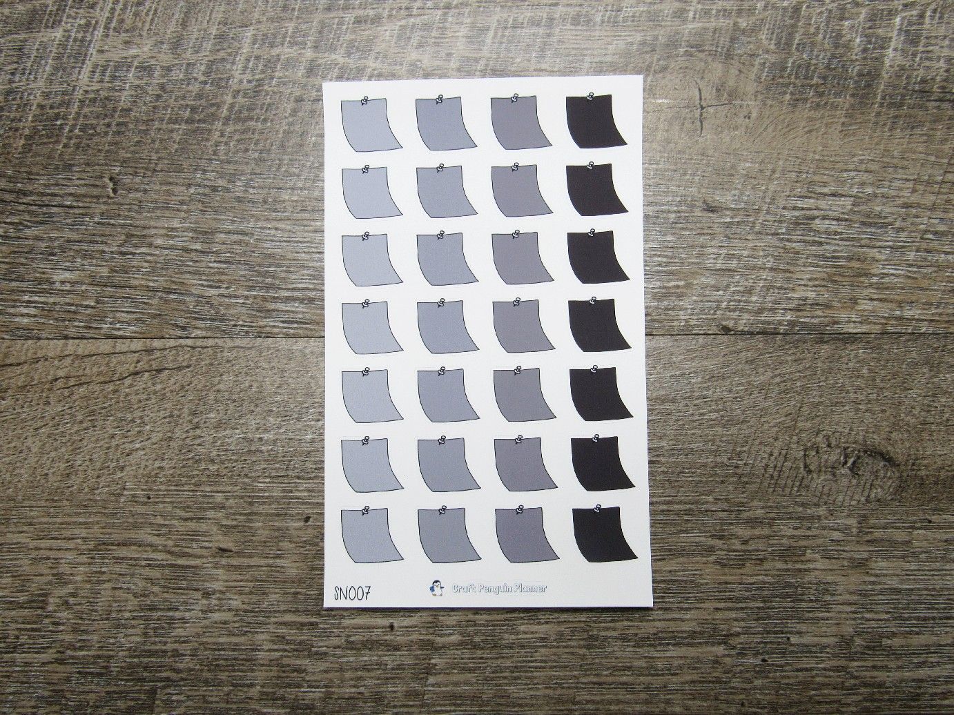 Hand Drawn Sticky Note Stickers- SN001-SN007