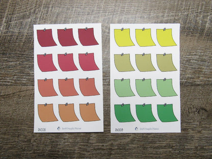 Hand Drawn Sticky Note Stickers- SN008-SN014