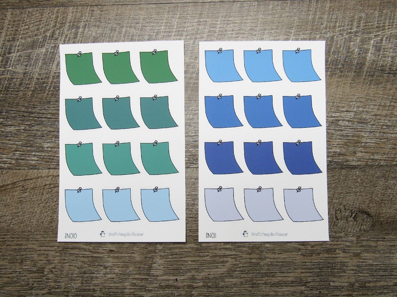 Hand Drawn Sticky Note Stickers- SN008-SN014