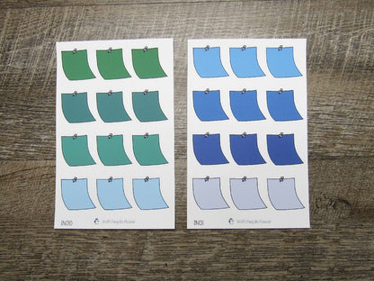 Hand Drawn Sticky Note Stickers- SN008-SN014