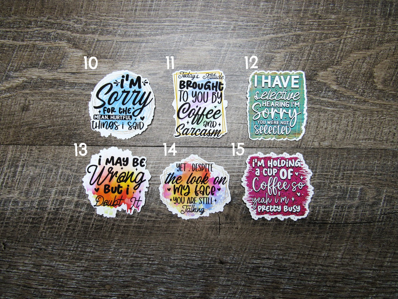 Sarcasm Sticker Die Cuts