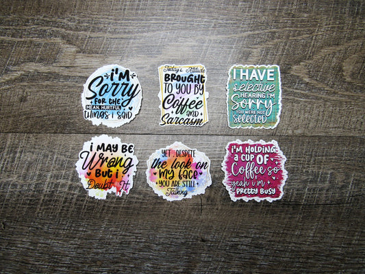 Sarcasm Sticker Die Cuts