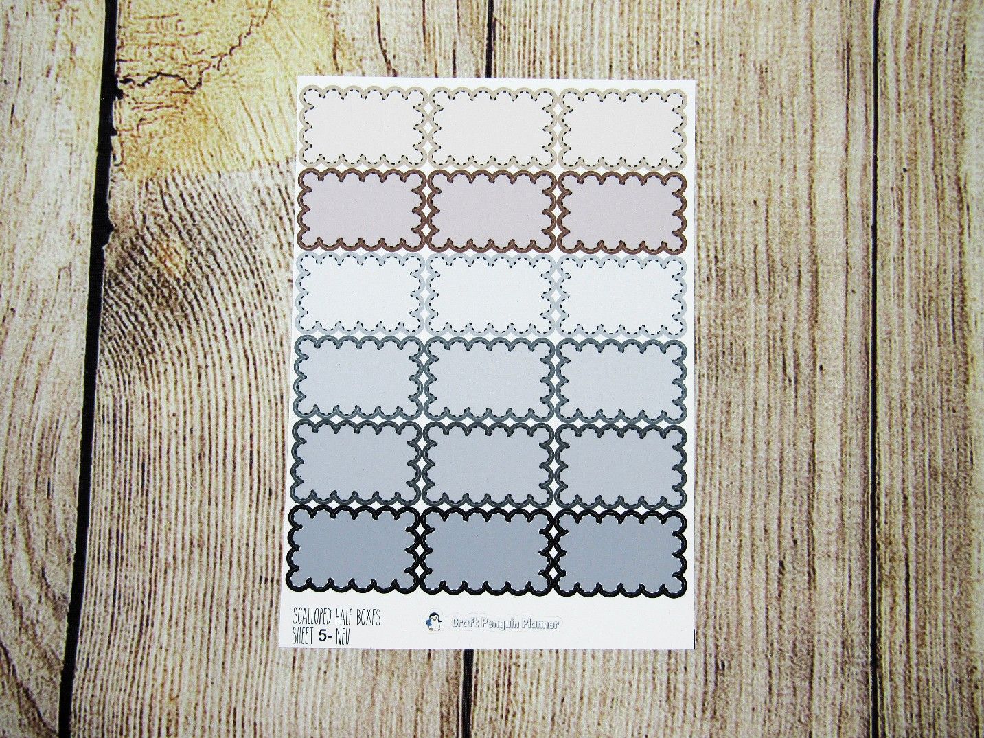 Scalloped Half Boxes